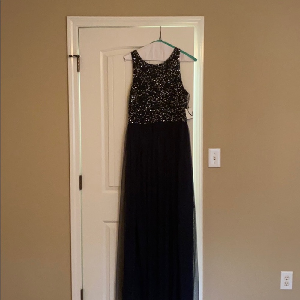 ASOS Navy sequin and Tulle dress